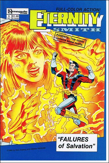 Eternity Smith (1986) issue 5 Wraparound Cover