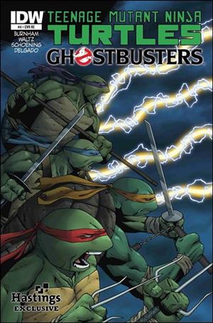 Teenage Mutant Ninja Turtles/Ghostbusters issue 4-C Brent Peeples Hastings Cover