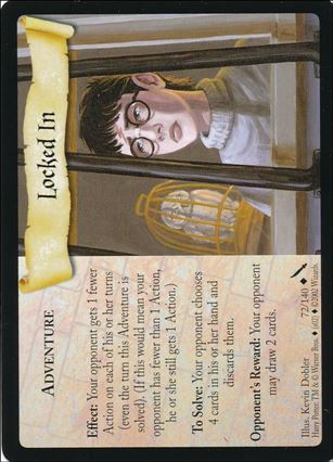 Harry Potter: Chamber of Secrets (Base Set) card 72 Locked In