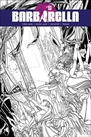 Barbarella (2017) issue 5-H Michael Kaluta B&W Cover
