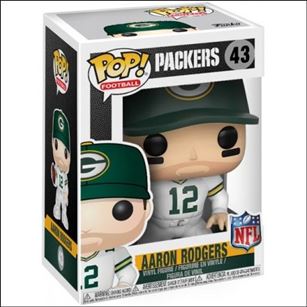 Pop! Football (NFL) figure 43-B Aaron Rodgers (Green Bay Color Rush)