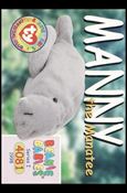 Beanie Babies Series 1 (Base Set) card 97 Manny the Manatee