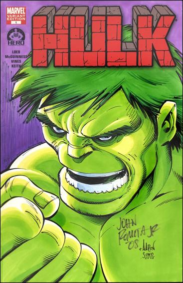Hulk 100 (Hero Initiative) Cover Project issue 15 John Romita Jr. and Aaron Sowd Cover #1