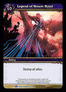 World of Warcraft: Through the Dark Portal (Base Set) card 145 Legend of Mount Hyjal