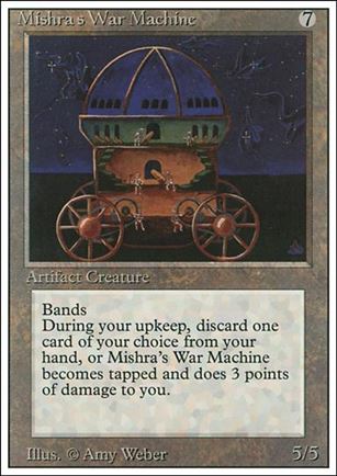 Magic the Gathering: Revised (Base Set) card 267 Mishra's War Machine