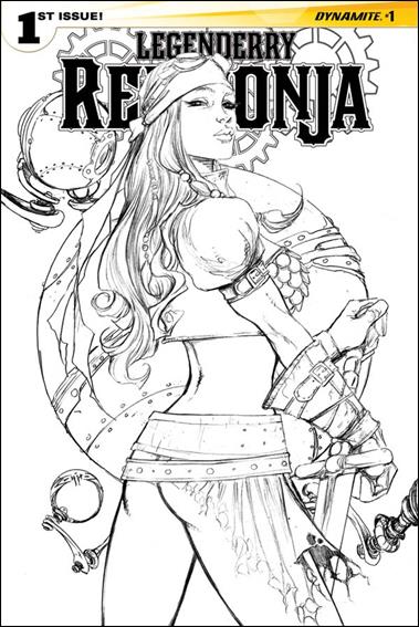 Legenderry Red Sonja (2015) issue 1-E Joe Benitez 1:50 Black & White Cover