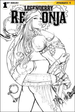 Legenderry Red Sonja (2015) issue 1-E Joe Benitez 1:50 Black & White Cover