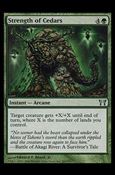 Magic the Gathering: Champions of Kamigawa (Base Set) card 245 Strength of Cedars