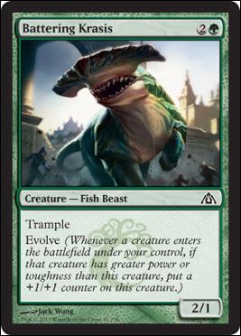 Magic the Gathering: Dragon's Maze (Base Set) card 41 Battering Krasis 
