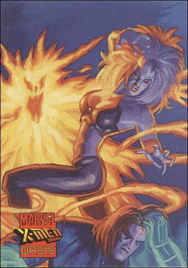 X-Men 2099: Oasis (Base Set) card 66 Fiery embrace