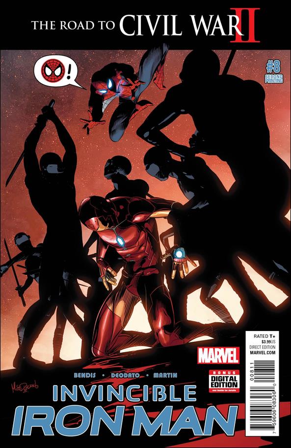 Invincible Iron Man (2015)  issue 8-B (2nd Printing)