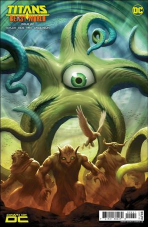 Titans: Beast World issue 2-C Kendrick Lim Cardstock Cover