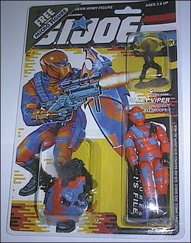 G.I. Joe: A Real American Hero 3 3/4" Basic Action Figures figure 110-C Alley Viper (Assault Trooper) w/ Micro Figure