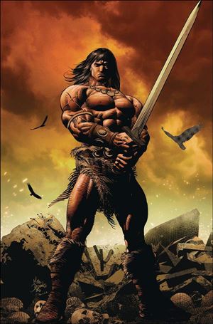 Conan the Barbarian (2023) issue 5-G Mike Deodato Jr. LCSD Virgin Foil Cover