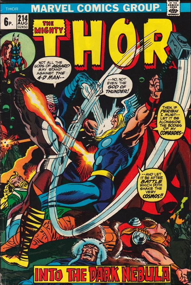 Thor (1966) issue 214-B UK Price Cover