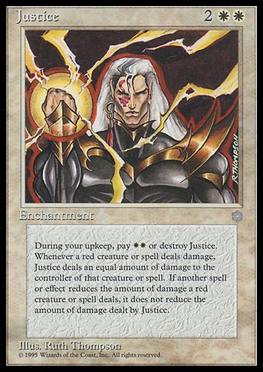 Magic the Gathering: Ice Age (Base Set) card 32 Justice