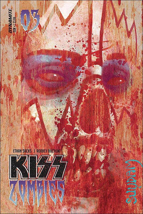 Kiss Zombies issue 3 Arthur Suydam Cover