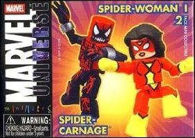 Marvel Minimates figure 30 Spider-Carnage and Spider-Woman (Jessica Drew)