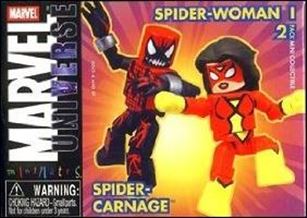 Marvel Minimates figure 30 Spider-Carnage and Spider-Woman (Jessica Drew)