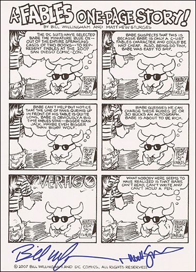 Fables One-Page Story issue 1