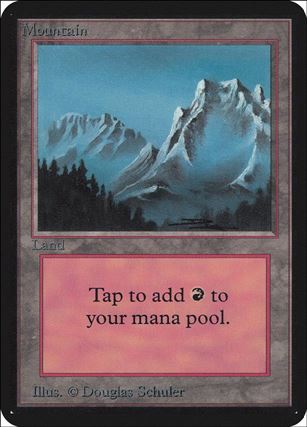 Magic the Gathering: Limited Edition Alpha (Base Set) card 289 Mountain