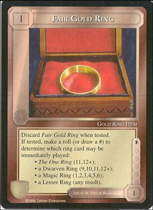 Middle-Earth: The Wizards (Base Set) card 149 Fair Gold Ring