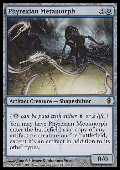 Magic the Gathering: New Phyrexia card 42 Phyrexian Metamorph