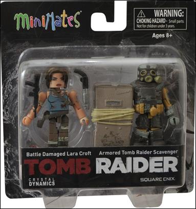 Tomb Raider Minimates figure 2 Battle Damaged Lara Croft and Armored Scavenger