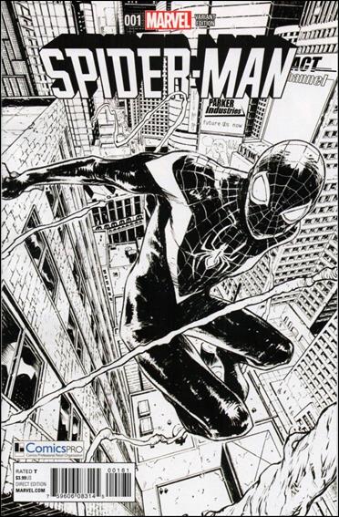 Spider-Man (2016) issue 1-H Sara Pichelli ComicsPRO Black & White Cover
