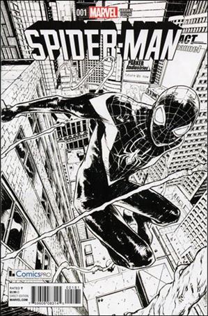 Spider-Man (2016) issue 1-H Sara Pichelli ComicsPRO Black & White Cover