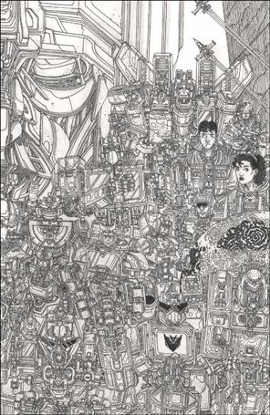 Transformers (2023) issue 1-ZV Filya Bratukhin B&W Cover (Seventh Printing)