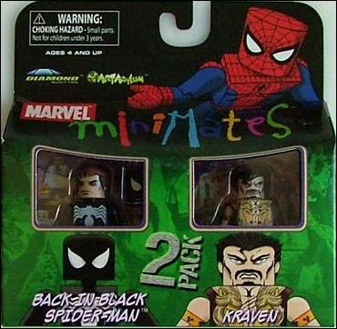 Marvel Minimates figure 69 "Back in Black" Spider-Man and Kraven