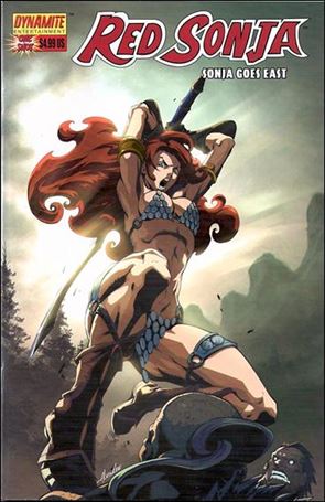 Red Sonja Goes East issue 1-B Alvin Lee Grey Cover