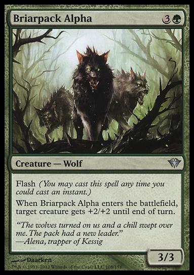 Magic the Gathering: Dark Ascension (Base Set) card 108 Briarpack Alpha