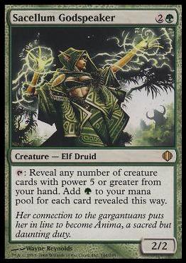 Magic the Gathering: Shards of Alara (Base Set) card 146 Sacellum Godspeaker