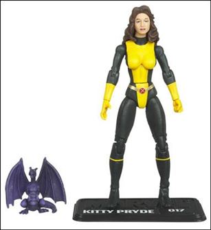Marvel Universe (Series 2) figure 017-B Kitty Pryde with Lockheed - Loose