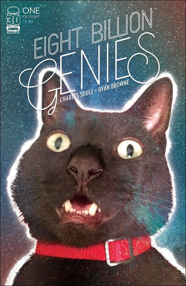 Eight Billion Genies issue 1-F 1:50 Glitter Cat Cover