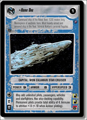 Star Wars: Death Star II Limited (Base Set) card 154 Home One