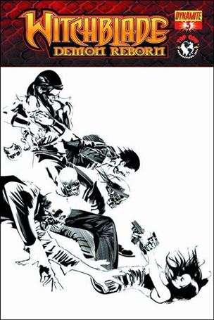Witchblade: Demon Reborn issue 3-C Dennis Calero B&W 1:10 Cover