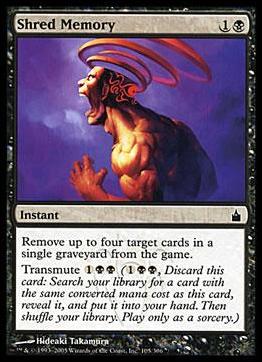 Magic the Gathering: Ravnica (Base Set)  card 105 Shred Memory