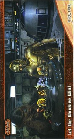 Star Wars Trilogy Widevision (Base Set) card 14 Let the Wookiee Win!