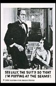 Munsters (Base Set) card 65 See Lilly, the Suit's so Tight I'm Popping 
