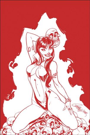 Vampirella (2019) issue 3-S J. Scott Campbell Red Line Art Cover