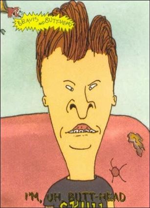 Beavis and Butt-Head (Base Set) card '6907' I'm, uh, Butt-Head