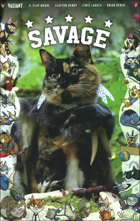 Savage (2016) issue 2-C Valiant Cat Cosplay Cover