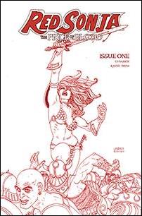 Red Sonja: Price of Blood issue 1-R Joseph Michael Linsner Red Line Art Cover