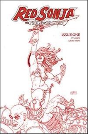 Red Sonja: Price of Blood issue 1-R Joseph Michael Linsner Red Line Art Cover