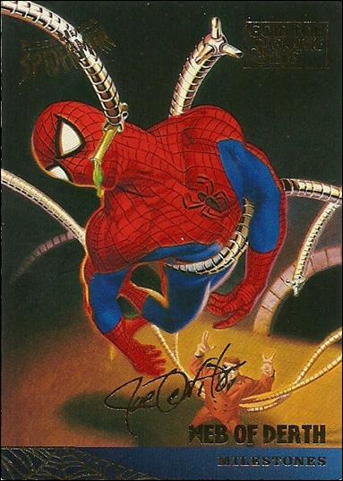 Fleer Ultra Spider-Man (Gold-Foil Signature Parallel Base Set) card 96 Web of Death