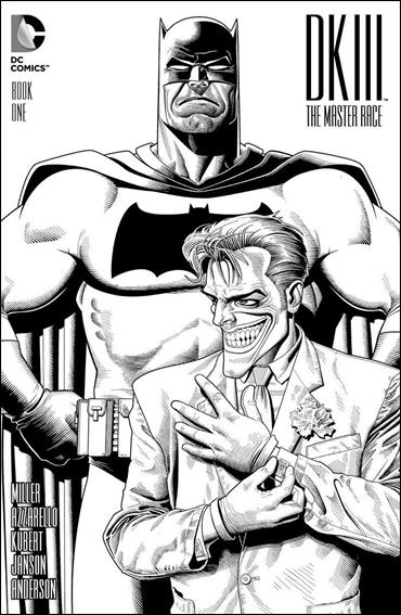 Dark Knight III: The Master Race issue 1-PE Brian Bolland Third Eye Comics Black & White Cover