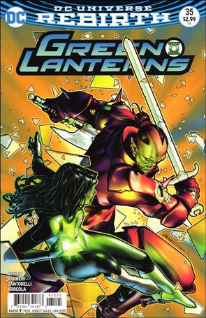 Green Lanterns issue 35-B Brandon Peterson Cover